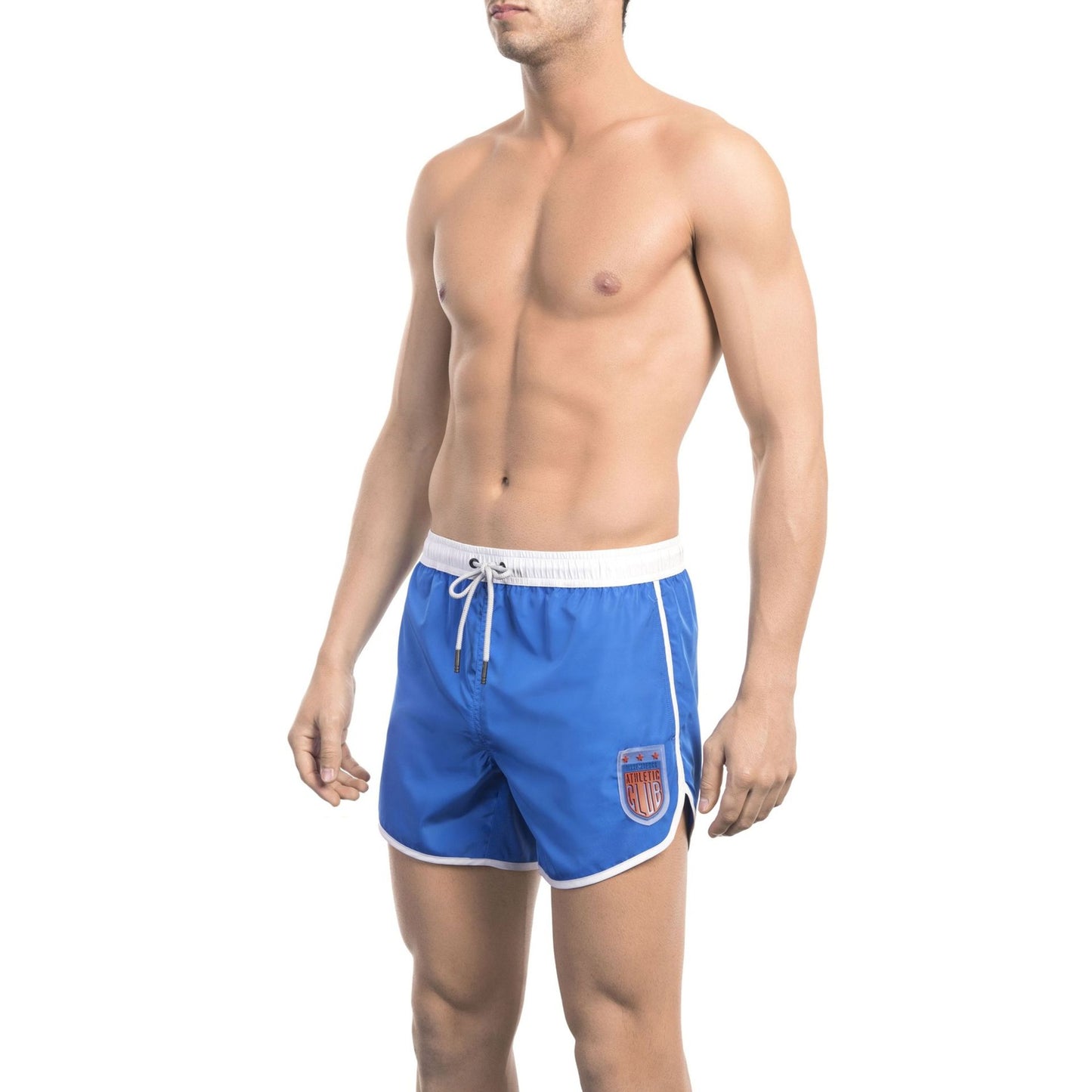 Premium Italian designer swimwear men's beachwear blue