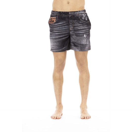 Premium Italian fashion swimwear designer quality black