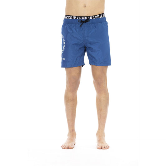 Premium Italian designer swimwear men's beachwear blue