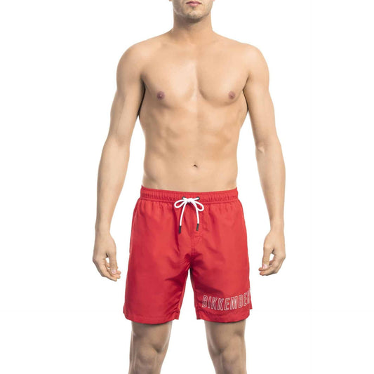 Premium Italian designer swimwear men's beachwear red