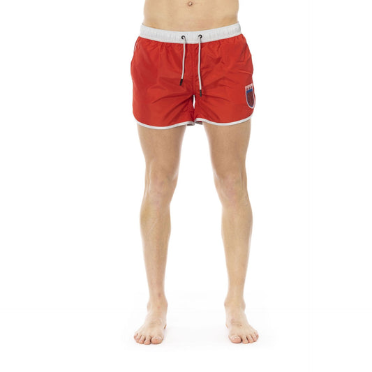Premium Italian designer swimwear men's beachwear red
