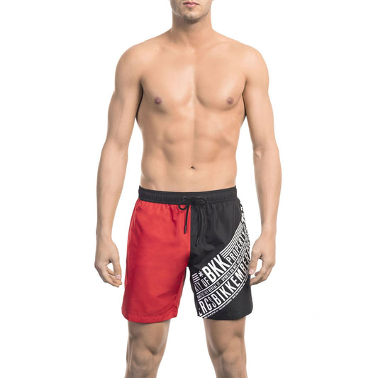 Premium Italian designer swimwear men's beachwear black