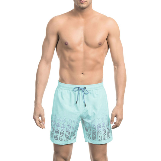 Premium Italian designer swimwear men's beachwear blue