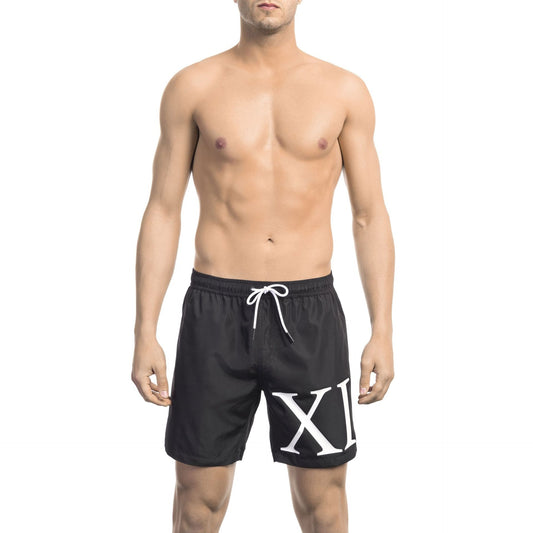 Premium Italian designer swimwear men's beachwear black
