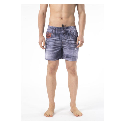 Premium Italian fashion swimwear designer quality blue