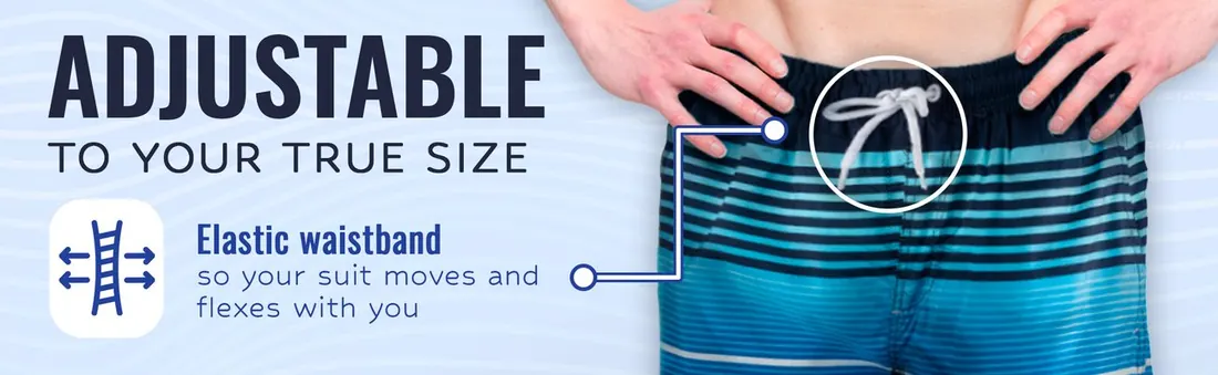 Adjustable to your true size — elastic waistband