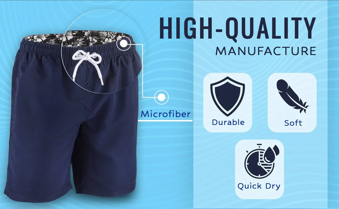 High-quality manufacture — durable, soft, quick-dry microfibre